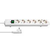 Comfort-Line Plus 6-fach Steckdosenleiste mit Schalter weiß 1153320100