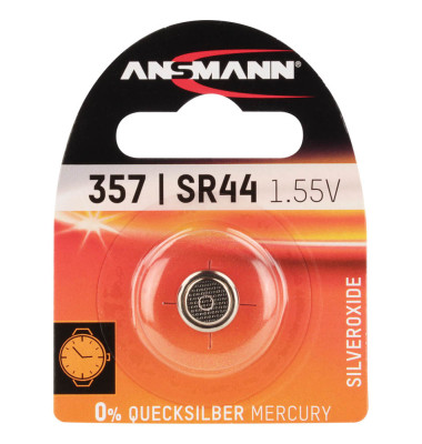 Knopfzellen SR44/357, V 13 GS, V357, V303, SR44, SR44SW, 1,5 Volt