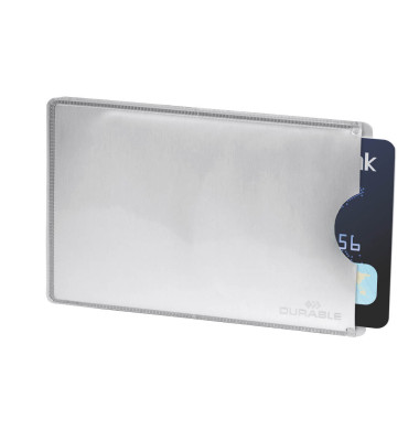 Kartenhülle RFID Secure silber