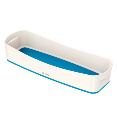 Aufbewahrungsbox MyBox 5258-40-36, 0,6 Liter, außen 307x105x55mm, Kunststoff perlweiß/blau