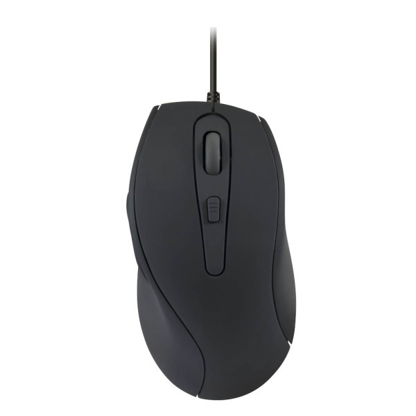 4027301305739 - PC-Maus AXON Silent & Antibacterial SL-610009-RRBK 5 Tasten mit Kabel USB-Kabel Rechtsh hohe Auflösung optisch schwarz 4