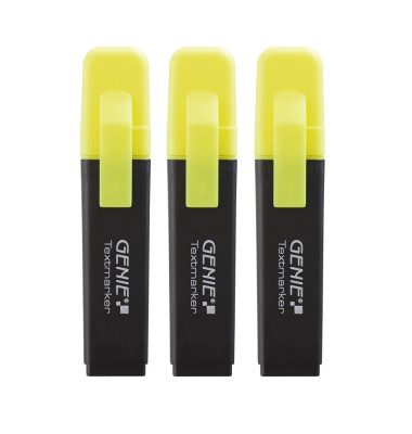 Textmarker 40020, Pack, gelb, 1-5mm Keilspitze