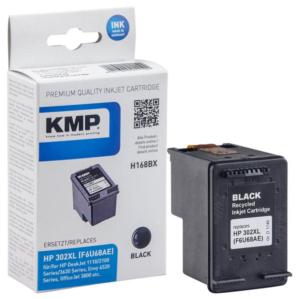 4011324211122 - Druckerpatrone H168BX 17454001 kompatibel zu HP 302XL schwarz 4011324211122 KMP 4011324211122 - Druckerpatrone H168BX 17454001 kompatibel zu HP 302XL schwarz 4011324211122 KMP