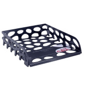 Briefablage Voronoi 0-555-19 unzerbrechlich A4 / C4 schwarz Kunststoff staplebar