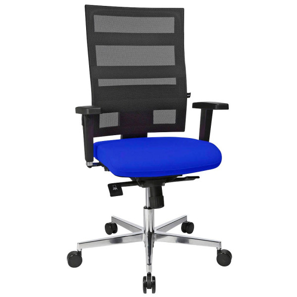 4014296528960 - Bürostuhl Sitness X-Pander Plus blau silber mit Armlehnen bis 110kg 4014296528960 Topstar 4014296528960 - Bürostuhl Sitness X-Pander Plus blau silber mit Armlehnen bis 110kg 4014296528960 Topstar