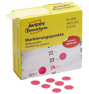 Markierungspunkte 3850, magenta, &Oslash; 10mm