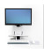 StyleView Vertical Lift Behandlungszimmer Monitor-Maus-Tastatur-Halterung weiß 61-080-062