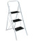 Tritthocker 75031, 1 x 3 Stufen, wei&szlig;, Stahl