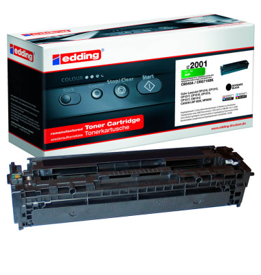 Toner 18-2001 schwarz ca 2200 Seiten kompatibel zu CB540A 125A