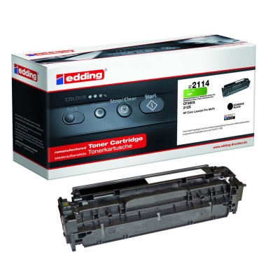 Toner EDD-2114 18-2114 (kompatibel zu HP 312X), schwarz, ca. 4400 Seiten