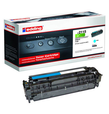 Toner EDD-2115 18-2115 (kompatibel zu HP 312A), cyan, ca. 2700 Seiten