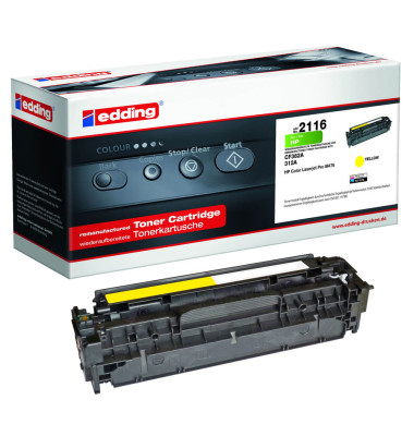 Toner EDD-2116 18-2116 (kompatibel zu HP 312A), gelb, ca. 2700 Seiten