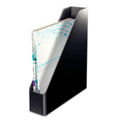 Stehsammler Duo Colour 5362-00-95, A4, schwarz/grau, Polystyrol, 73mm