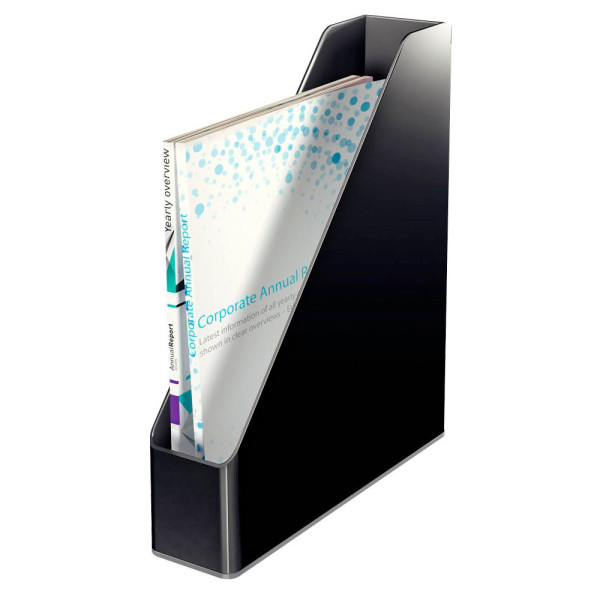 4002432117475 - AKTION LEITZ Stehsammler Duo Colour 53620095 schwarz grau Kunststoff DIN A4 mit Prämie nach Registrierung