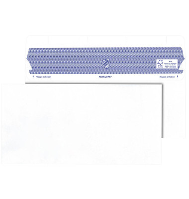 Briefumschlag Revelope Professional 30051789, Din Lang+ (C6/5), ohne Fenster, selbstklebend, 90g, weiß