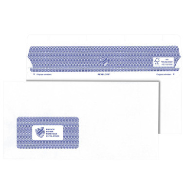 Briefumschlag Revelope Professional 30051785, Din Lang+ (C6/5), mit Fenster, selbstklebend, 90g, weiß