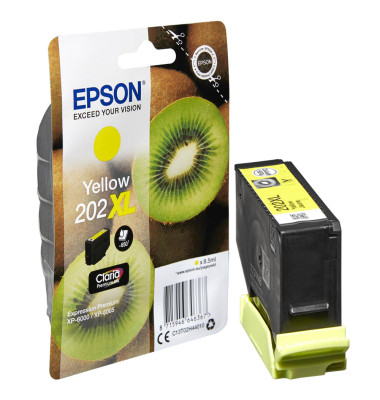 Druckerpatrone 202XL/T02H44 C13T02H44010 (202XL), gelb, ca. 650 Seiten