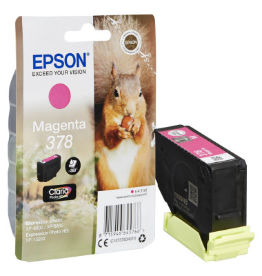 Druckerpatrone 378/T37834 C13T37834010 (378), magenta, ca. 360 Seiten