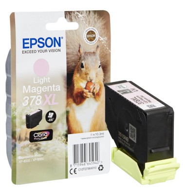 Druckerpatrone 378XL/T37964 C13T37964010 (kompatibel zu Epson 378XL), fotomagenta, ca. 830 Seiten