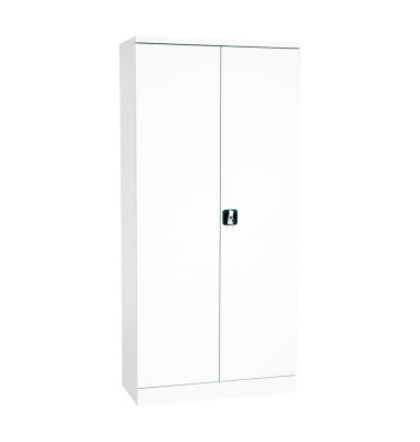 Aktenschrank FLC.19/N 9016/9016, Stahl abschließbar, 5 OH, 92 x 195 x 42 cm, weiß