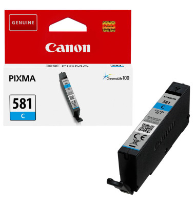 Druckerpatrone CLI-581 C 2103C001 (kompatibel zu Canon CLI-581C), cyan, ca. 256 Seiten