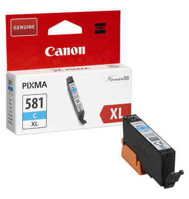 Druckerpatrone CLI-581 XL C 2049C001 (kompatibel zu Canon CLI-581C XL), cyan, ca. 515 Seiten