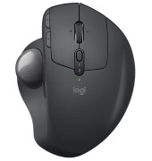 Trackball MX Ergo Trackball 910-005179, 8 Tasten, kabellos, USB-Bluetooth, Rechtsh., ergonomisch, Unifying, Trackball, schwarz