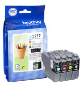 Druckerpatrone LC-3217 schwarz / cyan / magenta / gelb 4x ca 550 Seiten Multipack