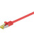 Netzwerkkabel rot RJ-45 Stecker 0,25m Cat 7 Rohkabel
