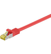 Netzwerkkabel rot RJ-45 Stecker 10m Cat 7 Rohkabel