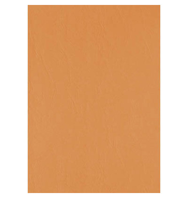 Umschlagkarton UMBR300-OR A4 Karton 300 g/m² orange Lederstruktur