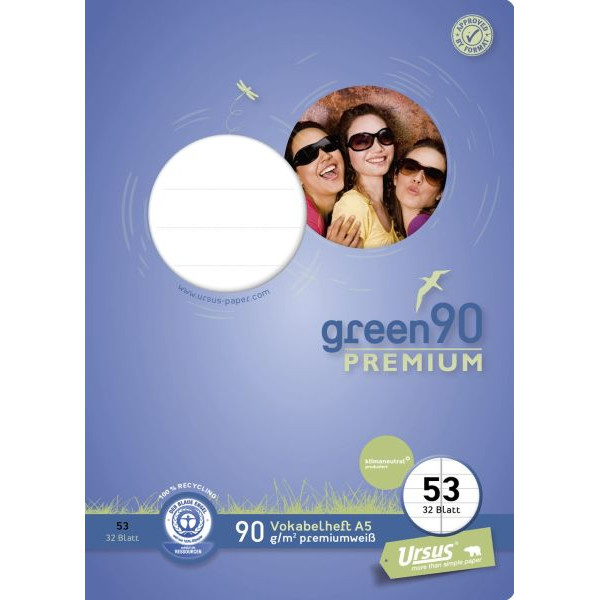 9001939834866 - Vokabelheft 040786053 Vokabelheft Lineatur 53   Lineatur 53   2 Spalten A5 90g blau 32 Blatt   64 Seiten 9001939834866 Stau