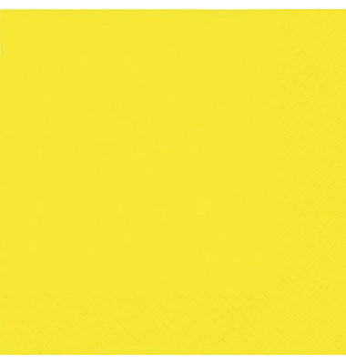 Servietten 1005 33x33cm gelb 3-lagig 1/4-Falz