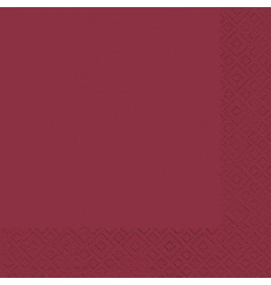 BRAUN+C. 10051007 Serviette 33x33cm bordeaux