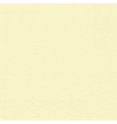 Servietten Atelier 1012-0002, creme / Uni, 3-lagig, 33x33cm