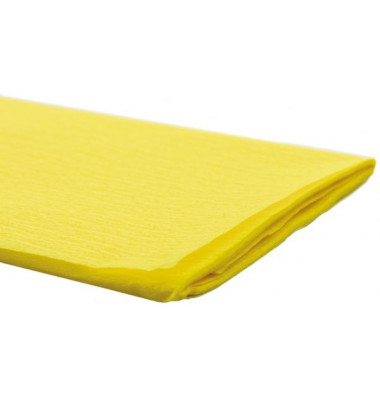 Feinkrepppapier 50cmx2,5m Krepppapier gelb Feinkrepppapier 50cmx2,5m Krepppapier gelb