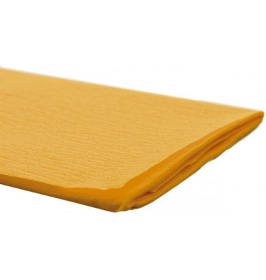 Feinkrepppapier 50cmx2,5m Krepppapier gelborange Feinkrepppapier 50cmx2,5m Krepppapier gelborange