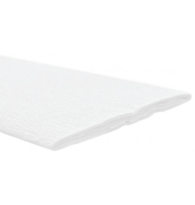Feinkrepppapier 50cmx2,5m Krepppapier wei&szlig;