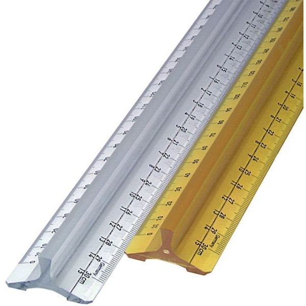 4064900003932 - Lineal 2020109 weiß transparent 30cm mit Griffleiste 4064900003932 2020109