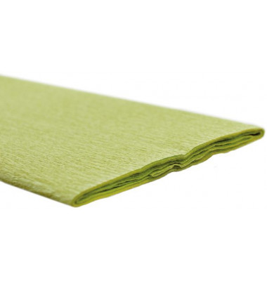 Feinkrepppapier 50cmx2,5m Krepppapier wei&szlig;gr&uuml;n