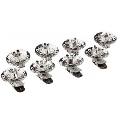 Christbaumkerzenhalter-Klipp silber &Oslash; 15mm