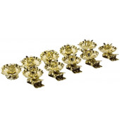 Christbaumkerzenhalter-Klipp gold &Oslash; 15mm