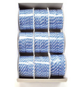 Kordel 4743003010904, 3mm x 25m, wei&szlig;/blau