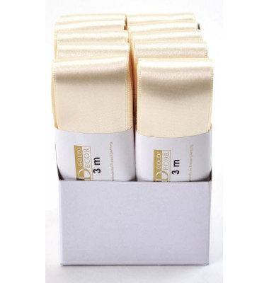 Geschenkband 11720400211003, 40mm x 3m, creme