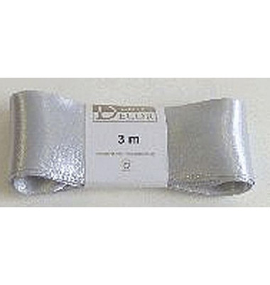Geschenkband 1172040051003, ohne, 40mm x 3m, silber