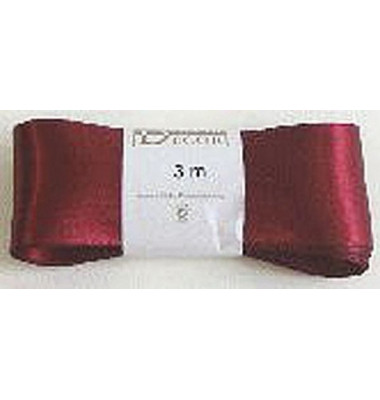Geschenkband 1172040261003, 40mm x 3m, weinrot