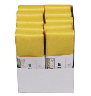 Geschenkband 14450401010003, ohne, 40mm x 3m, gelb