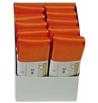 Geschenkband 1445040401003, ohne, 40mm x 3m, orange