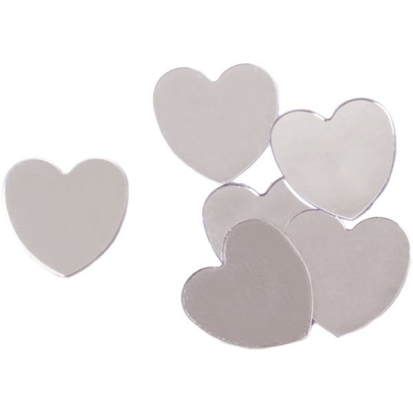 5 Stück PaperStyle 46404 10gr Herz Konfetti silber 10 Gramm