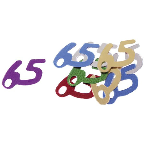 5 Stück PaperStyle 46598 10gr 65 Konfetti Zahl 65 bunt 4014983465981 PaperStyle 10 Gramm